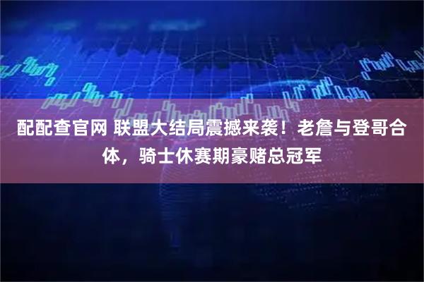 配配查官网 联盟大结局震撼来袭！老詹与登哥合体，骑士休赛期豪赌总冠军